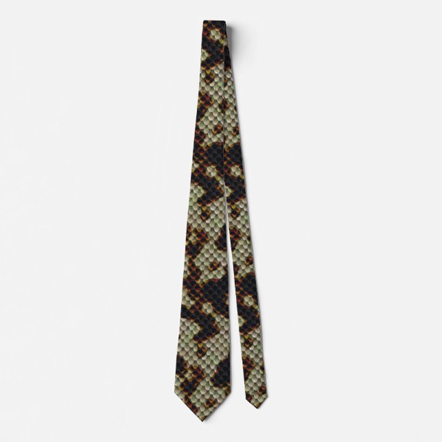 Snake Skin Camouflage Stil Krawatte (Vorderseite)
