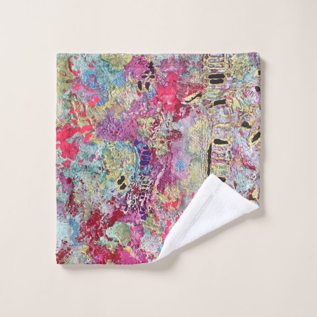 Snake Skin Pattern Fleece Blanket Bold Vibranchen Badhandtuch Set (Waschlappen)