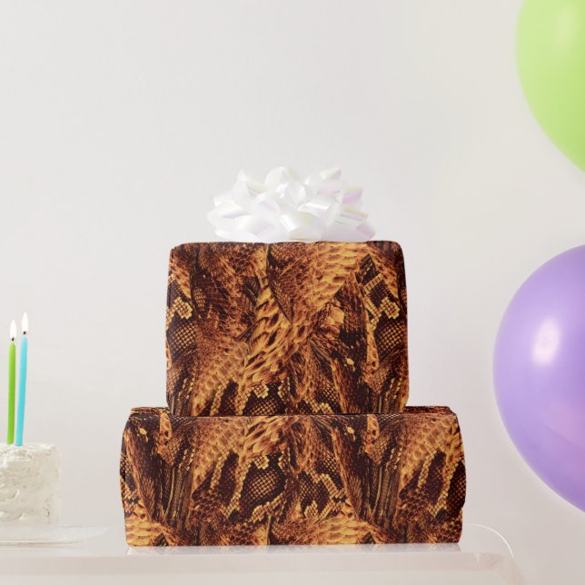 Snake Skin Pattern Wrapping Paper Geschenkpapier (Partygeschenke)
