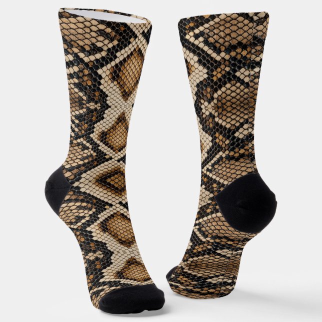 Snake Skin Socken (Gewinkelt)