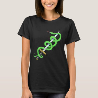 Snake Sword Reptile Herpetologin Herpetology T-Shirt