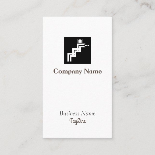 Snake Symbol Business Card Visitenkarte (Vorderseite)