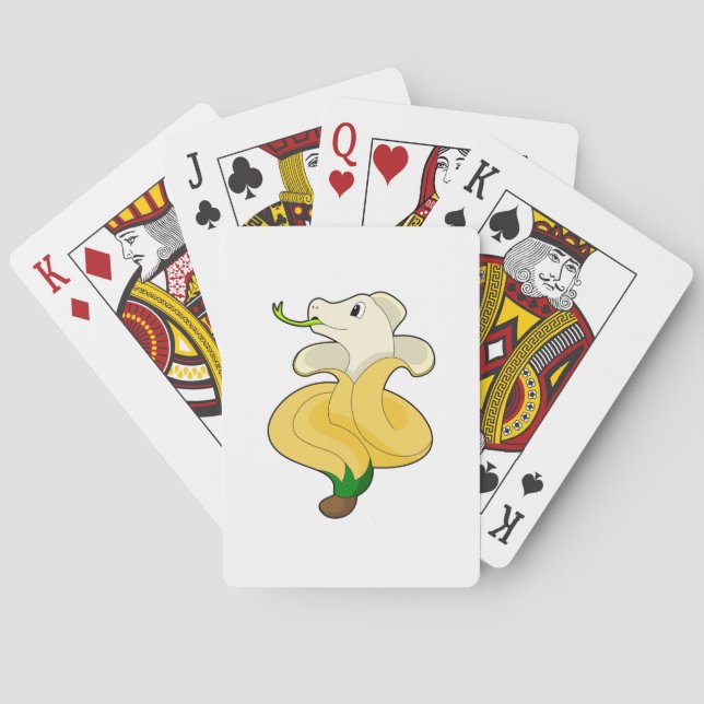 Snake with Banana Spielkarten (Rückseite)