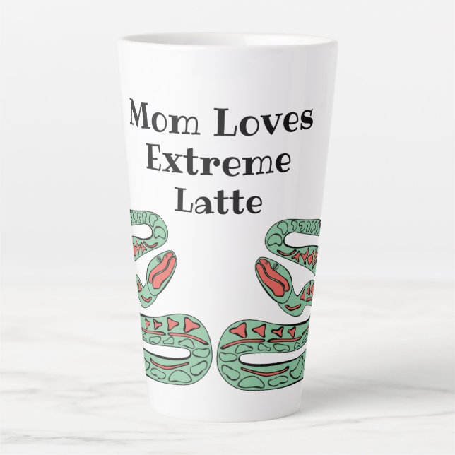 Snake World: Mama Lieben Extreme Latte. Milchtasse (Vorderseite)