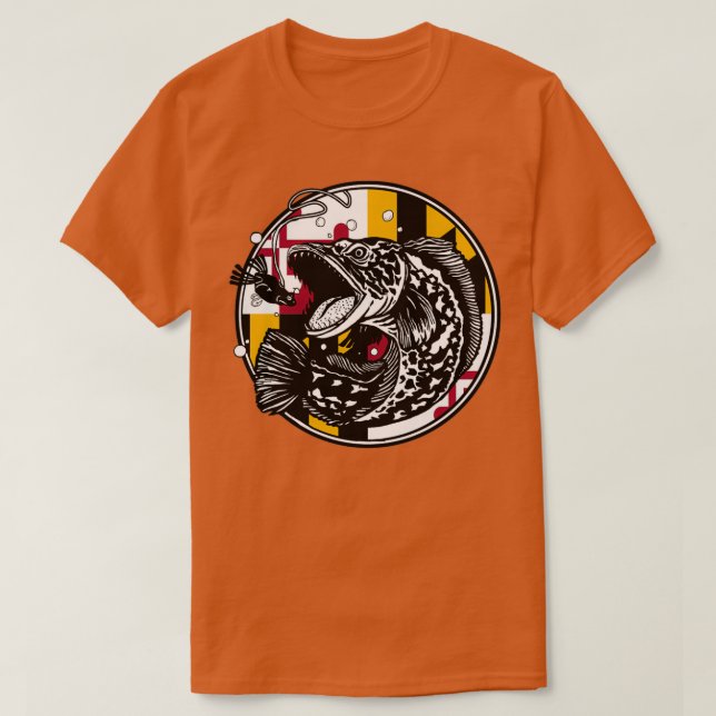 Snakehead Fishing Maryland T-Shirt (Design vorne)