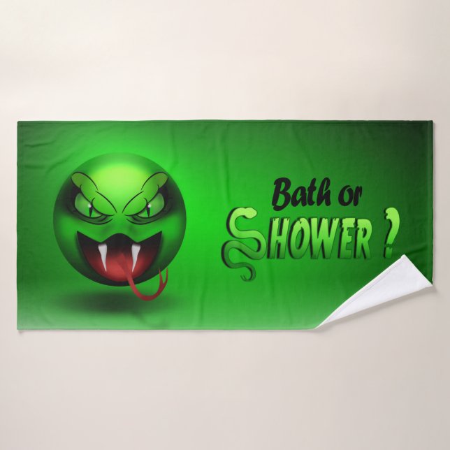 Snakemoji-Badetuch Badehandtuch (Badehandtuch)