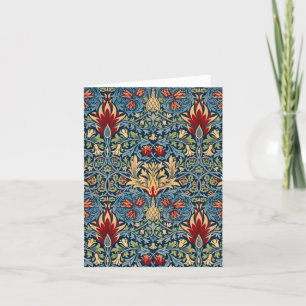 Snakeshead, Blume Wallpaper von William Morris Dankeskarte