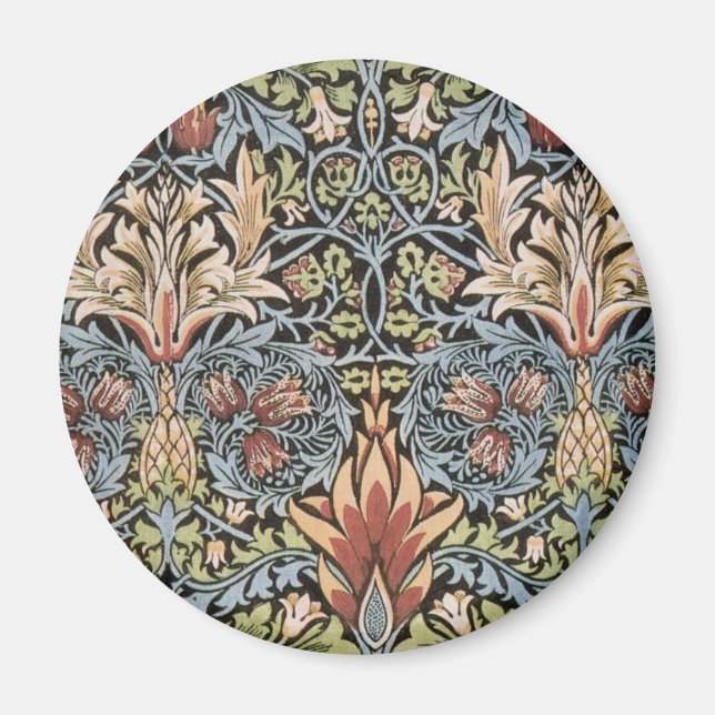 Snakeshead Design von William Morris Magnet (Vorne)