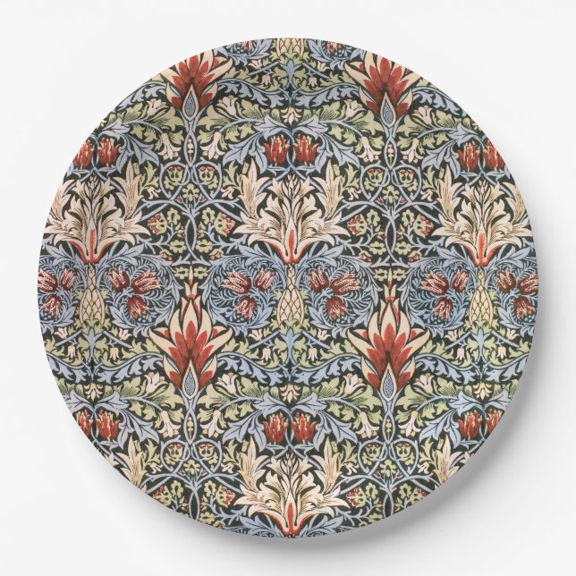 Snakeshead Pattern (von William Morris) Pappteller (Vorderseite)