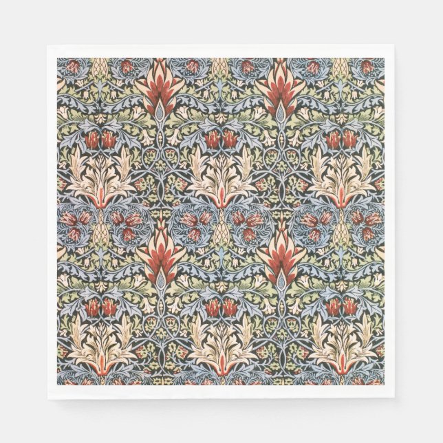 Snakeshead Pattern (von William Morris) Serviette (Vorderseite)