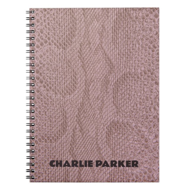 Snakeskin Animal Print Notizblock (Vorderseite)