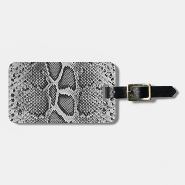 Snakeskin Entwurf, Schlangen-Haut-Druck-Muster Gepäckanhänger (Vorderseite horizontal)