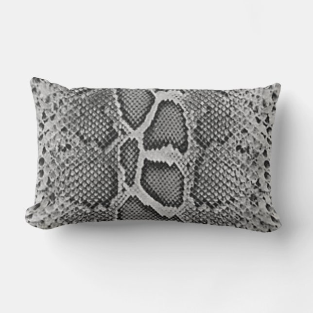 Snakeskin Entwurf, Schlangen-Haut-Druck-Muster Lendenkissen (Vorderseite)
