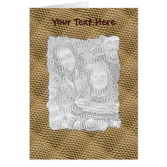 Snakeskin Motif Design Votre Carte photo (Devant)