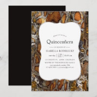 Snakeskin Pattern Quinceanera