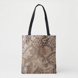 Snakeskin Python Schlange Printwerbung Tasche