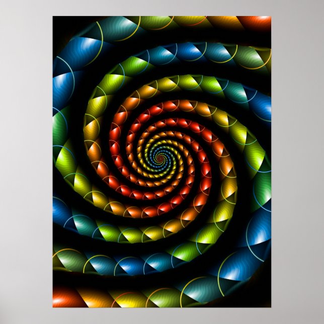 Snakeskin Spiral Poster (Vorne)