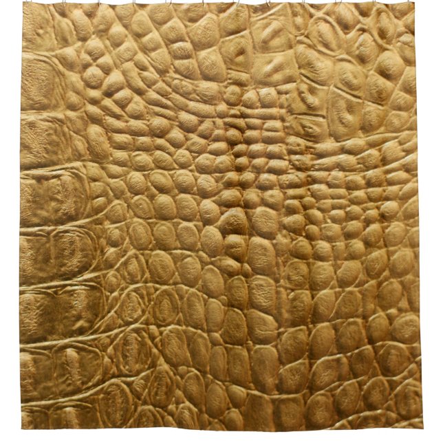 Snakeskin Texture: Wildes Hintergrunddesign. Duschvorhang (Vorderseite)