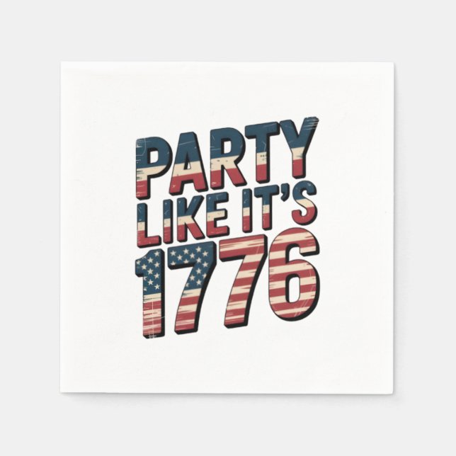 Snakin ist wie 1776 serviette (Vorderseite)
