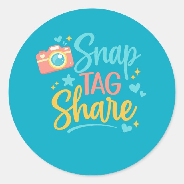 Snap Tag Share Aufkleber  (Vorderseite)
