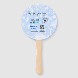 Snap-Tag teilen soziale Medien q oder Code-Glitzer Fächer