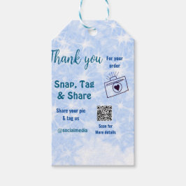 Snap-Tag teilen soziale Medien q oder Code-Glitzer Geschenkanhänger