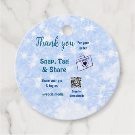 Snap-Tag teilen soziale Medien q oder Code-Glitzer Geschenkanhänger