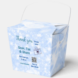 Snap-Tag teilen soziale Medien q oder Code-Glitzer Geschenkschachtel