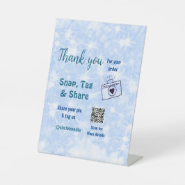 Snap-Tag teilen soziale Medien q oder Code-Glitzer Sockelschild