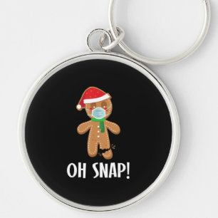 Snap Weihnachtsginger Brot Man Maske Holiday Gesch Schlüsselanhänger