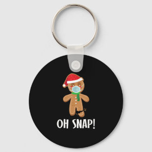 Snap Weihnachtsginger Brot Man Maske Holiday Gesch Schlüsselanhänger