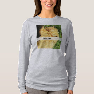 Snapcat orange Miezekatze Selfy T-Shirt