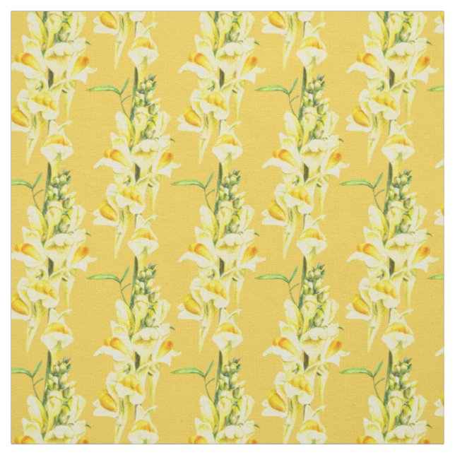 Snapdragon Aquarell botanische Wildblume Stoff (Muster)