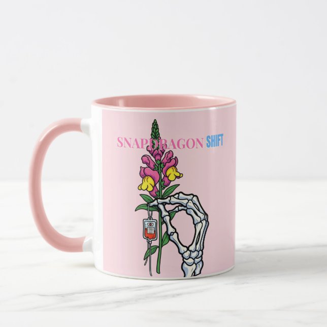 Snapdragon Shift Skeleton Nurse Tasse Dark Spaß IV (Links)