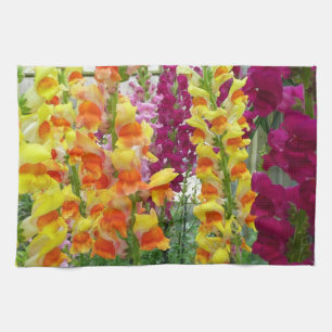 Snapdragons farbenfrohe Blüte Handtuch