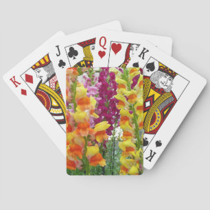 Snapdragons farbenfrohe Blüte Spielkarten