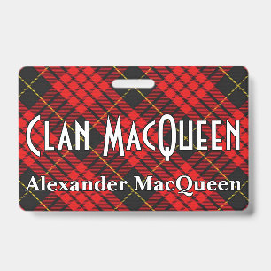 Snappy Clan MacQueen Tartan Ausweis
