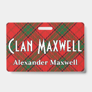 Snappy Clan Maxwell Tartan Ausweis