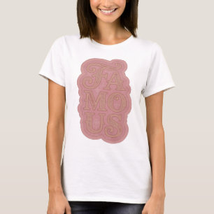 Snappy Gold BERÜHMT Grafikdesign T-Shirt
