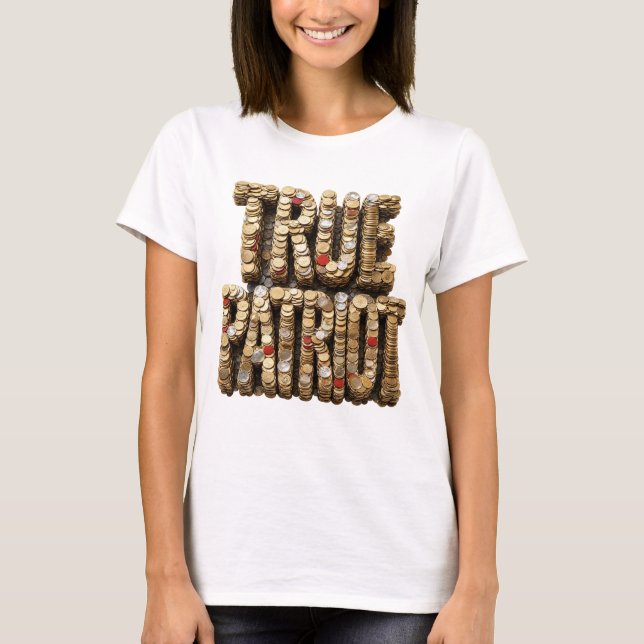Snappy Silver TRUE PATRIOT Design T-Shirt (Vorderseite)