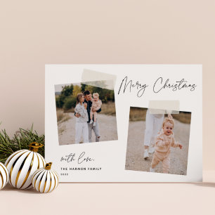 Snapshot Frohe Weihnachten Zwei Fotos