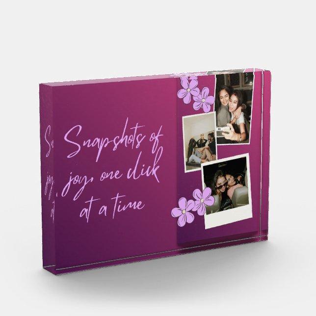Snapshots of Joy Custom Photo Collage Block (Links)