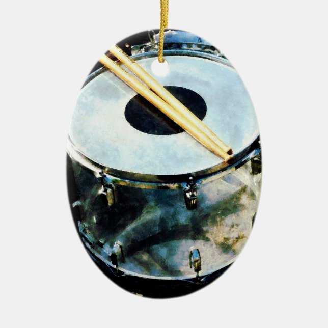 Snare Drum Keramik Ornament (Vorne)