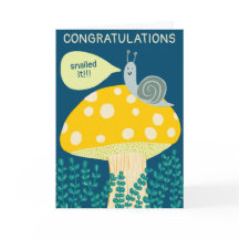 SNARED IT Magic Mushroom CUSTOM Funny Glückwunschs