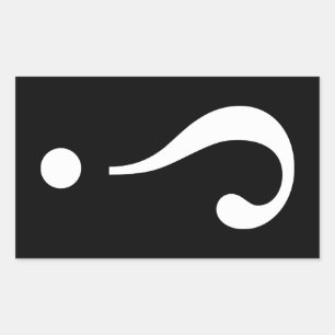 sNARK mARK {ironicon} Rechteckiger Aufkleber