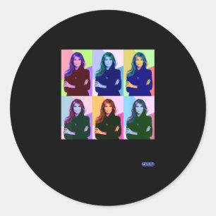Snarknado Pop Art Melania Trump Ii Uni-Erwachsene Runder Aufkleber