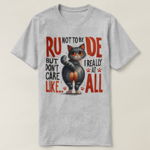 Snarky Cat T-Shirt – Frech wie völlig egal