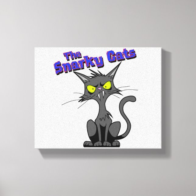 Snarky Cats Art Leinwanddruck (Vorderseite)