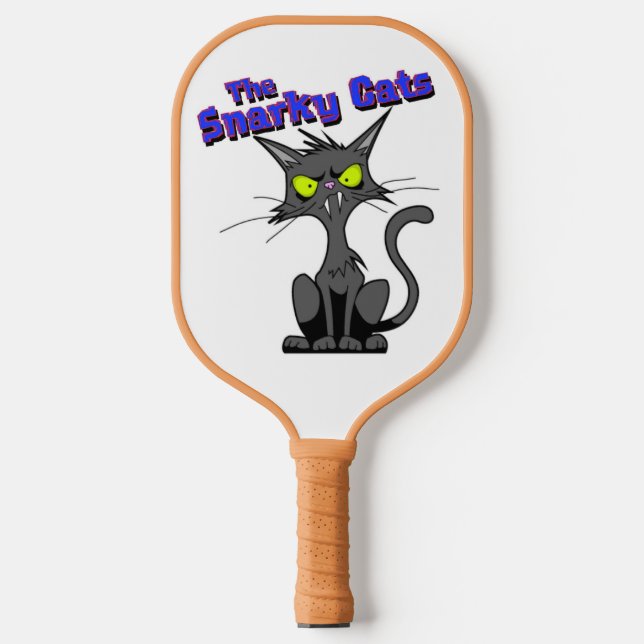 Snarky Cats Pickleball Baddies Schläger (Vorderseite)