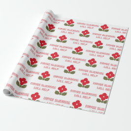 Snarky Cross Stitch Funny Adult Humor Irreversible Geschenkpapier